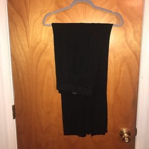 Simple black maxi skirt